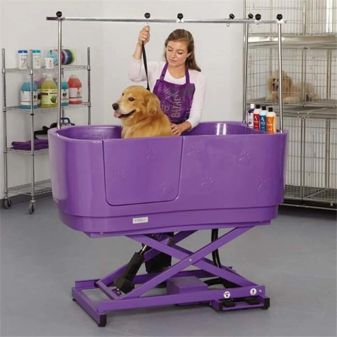 TP5856 19 Poly Pro Lift Grooming Tub Blu